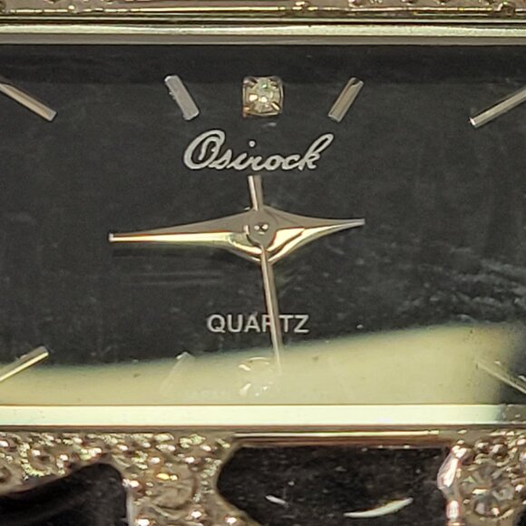 OSIROCK Sequin Black Sparkly Cuff Bangle Watch - Picture 11 of 16